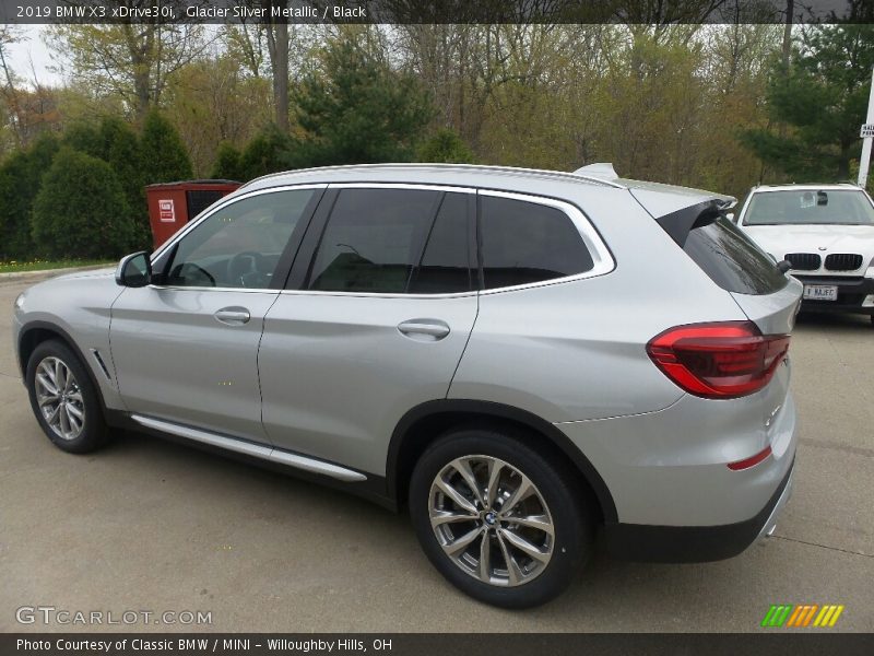 Glacier Silver Metallic / Black 2019 BMW X3 xDrive30i