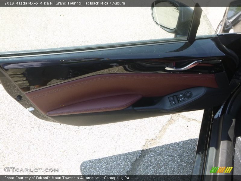 Jet Black Mica / Auburn 2019 Mazda MX-5 Miata RF Grand Touring