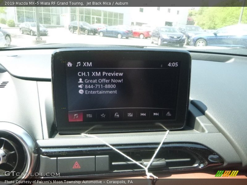 Jet Black Mica / Auburn 2019 Mazda MX-5 Miata RF Grand Touring