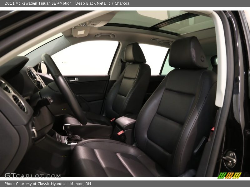 Deep Black Metallic / Charcoal 2011 Volkswagen Tiguan SE 4Motion