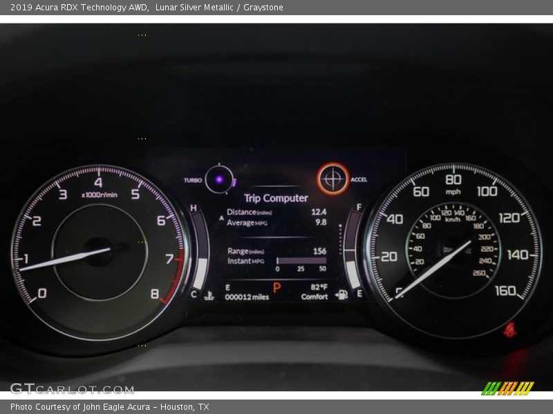 Lunar Silver Metallic / Graystone 2019 Acura RDX Technology AWD