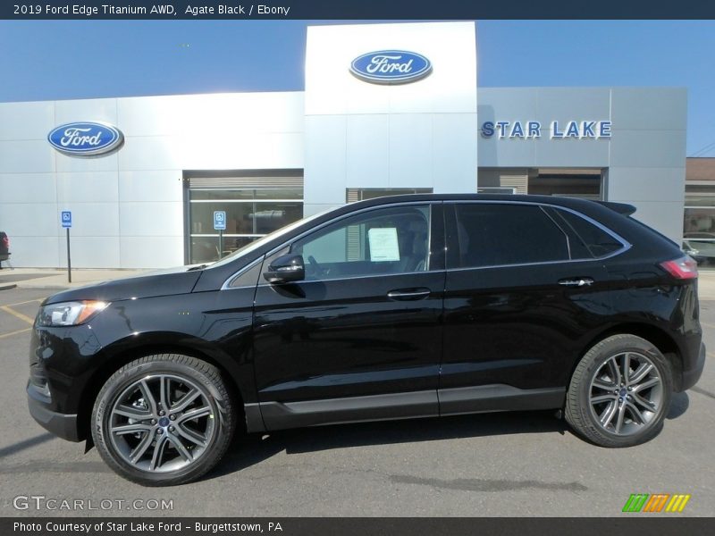 Agate Black / Ebony 2019 Ford Edge Titanium AWD