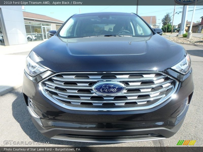 Agate Black / Ebony 2019 Ford Edge Titanium AWD