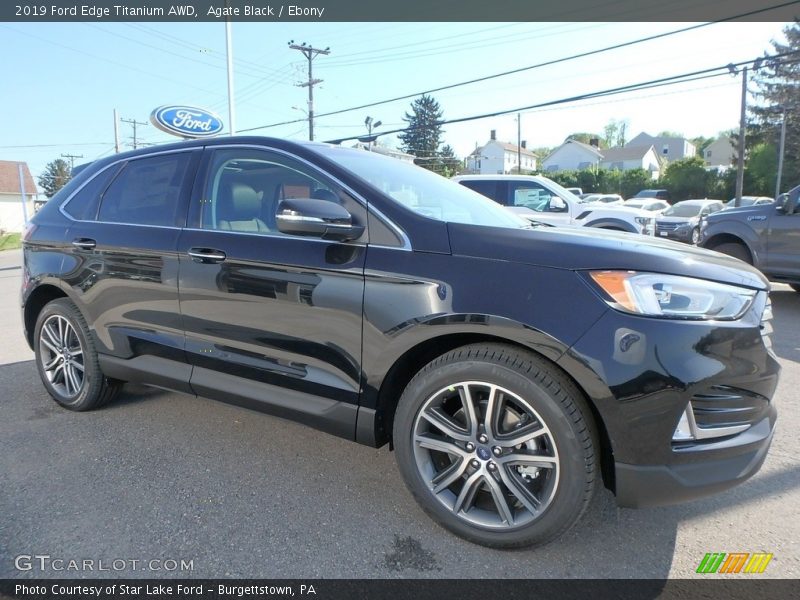 Agate Black / Ebony 2019 Ford Edge Titanium AWD