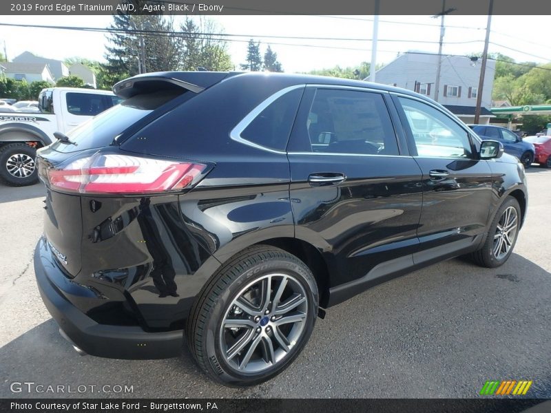Agate Black / Ebony 2019 Ford Edge Titanium AWD