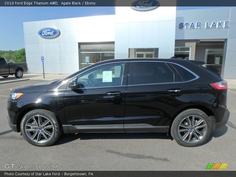 Agate Black / Ebony 2019 Ford Edge Titanium AWD