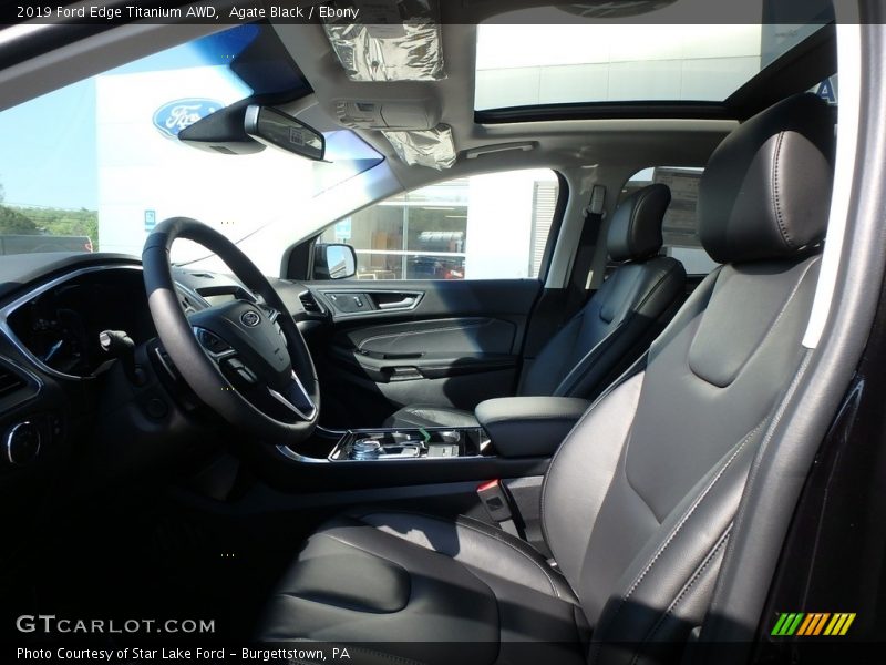 Agate Black / Ebony 2019 Ford Edge Titanium AWD