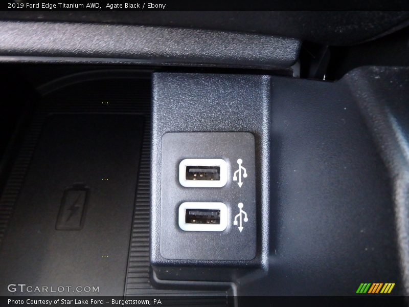 Agate Black / Ebony 2019 Ford Edge Titanium AWD