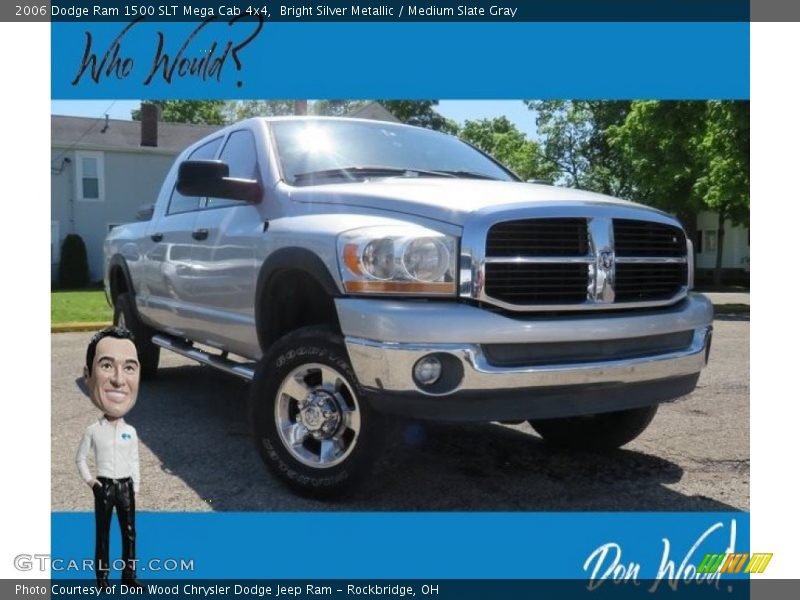 Bright Silver Metallic / Medium Slate Gray 2006 Dodge Ram 1500 SLT Mega Cab 4x4