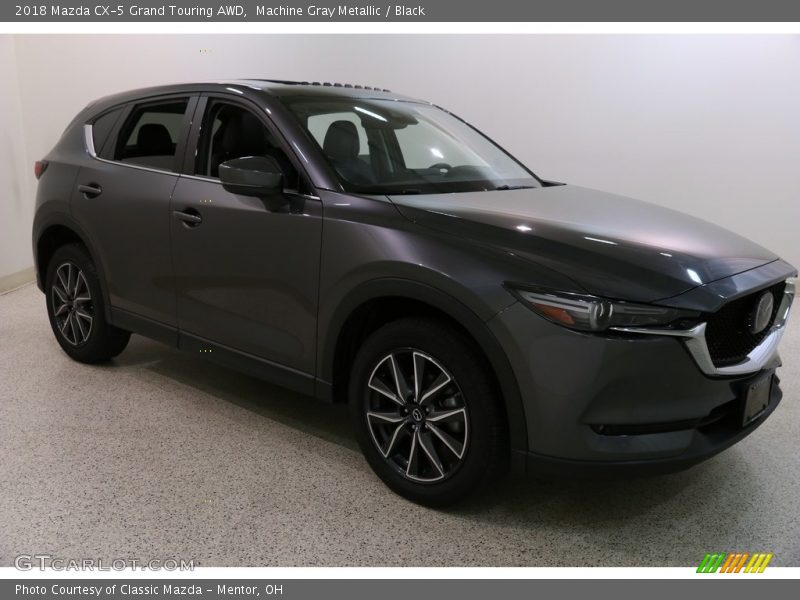 Machine Gray Metallic / Black 2018 Mazda CX-5 Grand Touring AWD