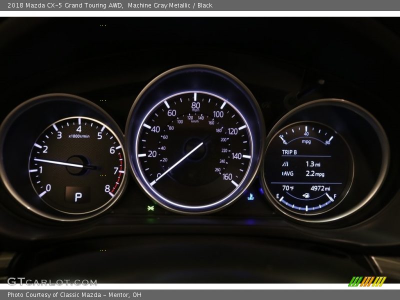 Machine Gray Metallic / Black 2018 Mazda CX-5 Grand Touring AWD