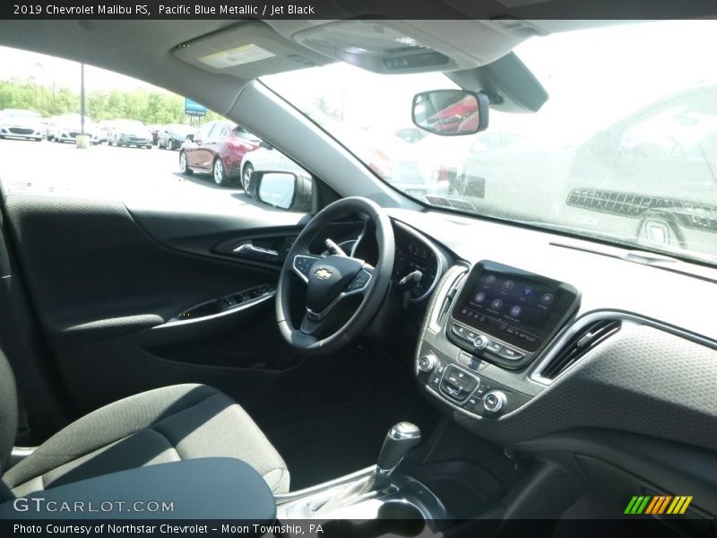 Pacific Blue Metallic / Jet Black 2019 Chevrolet Malibu RS