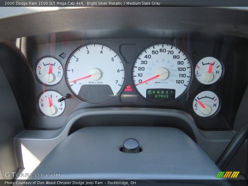 Bright Silver Metallic / Medium Slate Gray 2006 Dodge Ram 1500 SLT Mega Cab 4x4