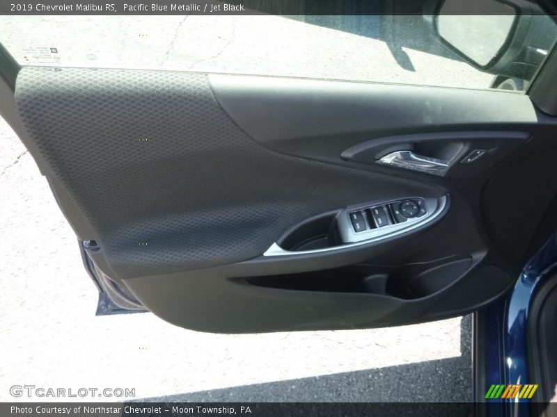 Pacific Blue Metallic / Jet Black 2019 Chevrolet Malibu RS