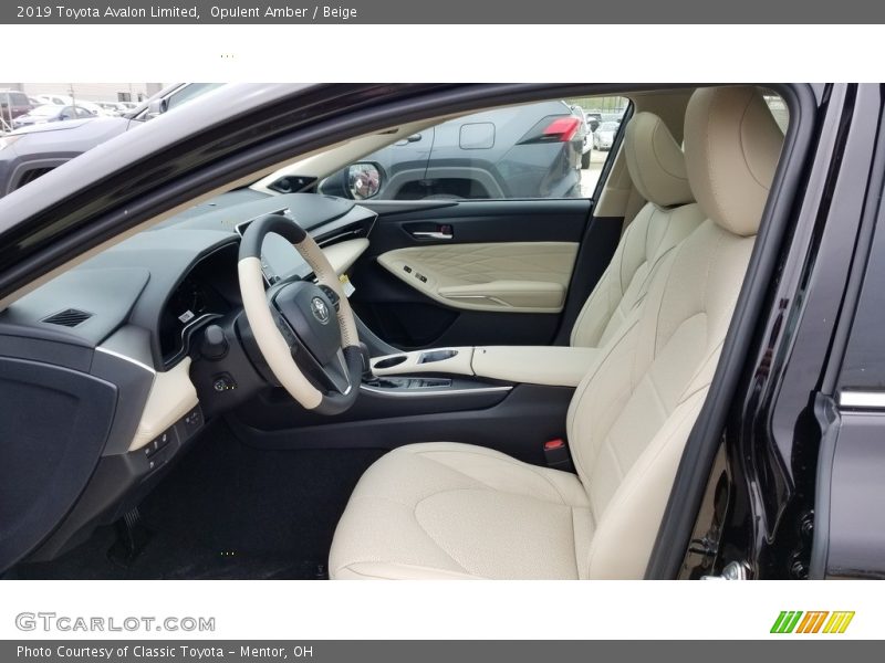 Front Seat of 2019 Avalon Limited