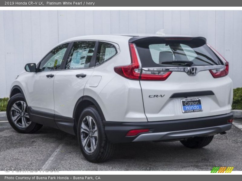 Platinum White Pearl / Ivory 2019 Honda CR-V LX