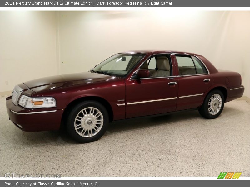 Dark Toreador Red Metallic / Light Camel 2011 Mercury Grand Marquis LS Ultimate Edition