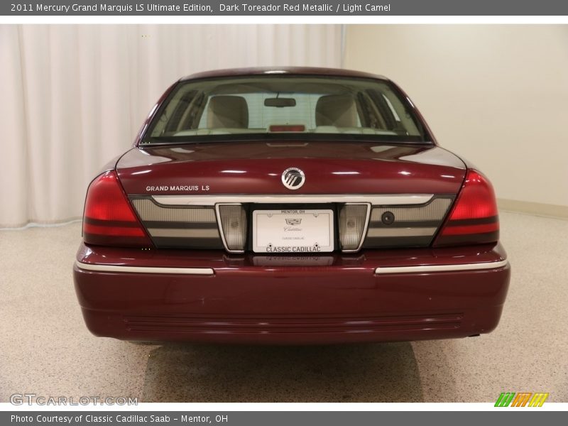 Dark Toreador Red Metallic / Light Camel 2011 Mercury Grand Marquis LS Ultimate Edition