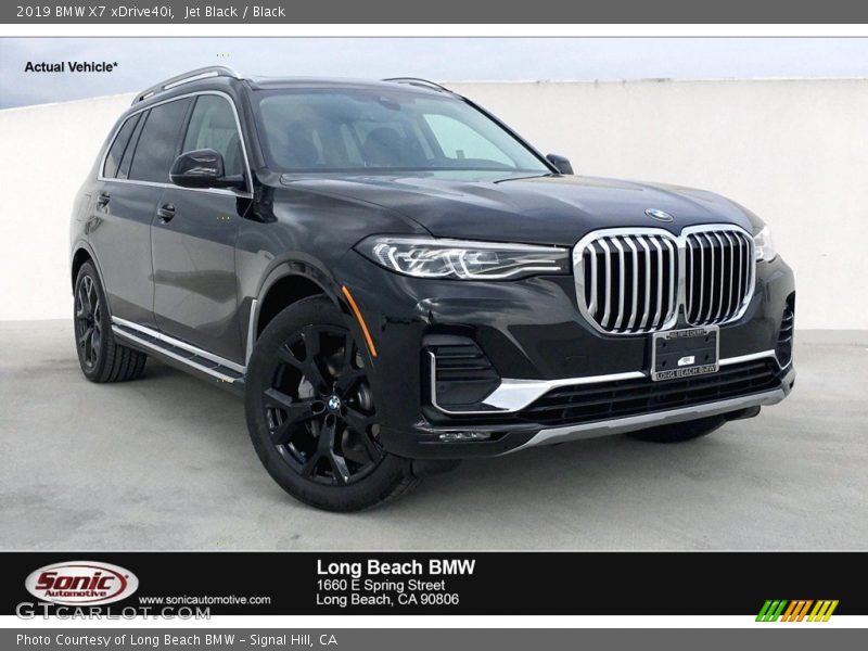 Jet Black / Black 2019 BMW X7 xDrive40i
