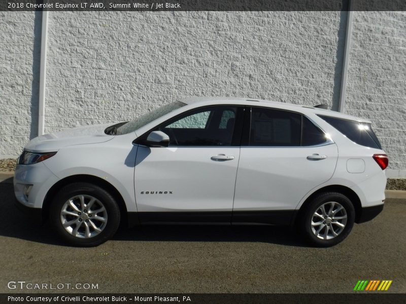 Summit White / Jet Black 2018 Chevrolet Equinox LT AWD