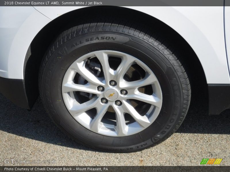 Summit White / Jet Black 2018 Chevrolet Equinox LT AWD