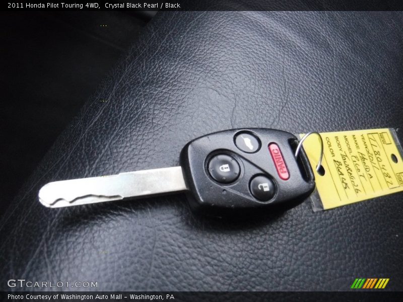 Crystal Black Pearl / Black 2011 Honda Pilot Touring 4WD