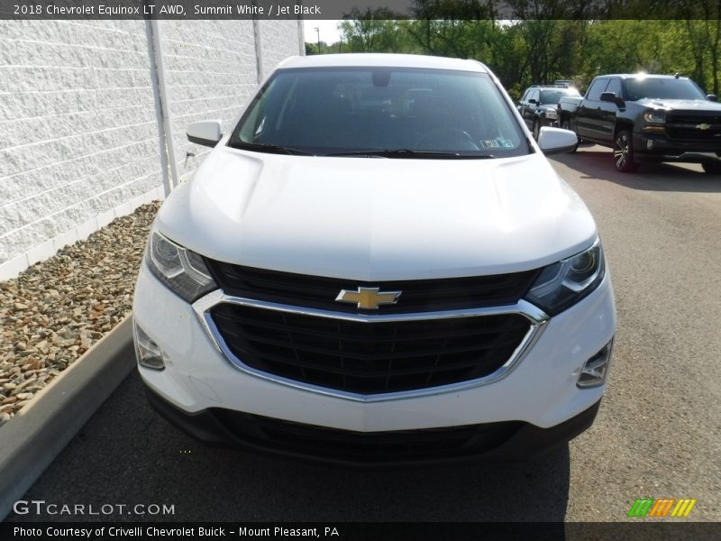 Summit White / Jet Black 2018 Chevrolet Equinox LT AWD