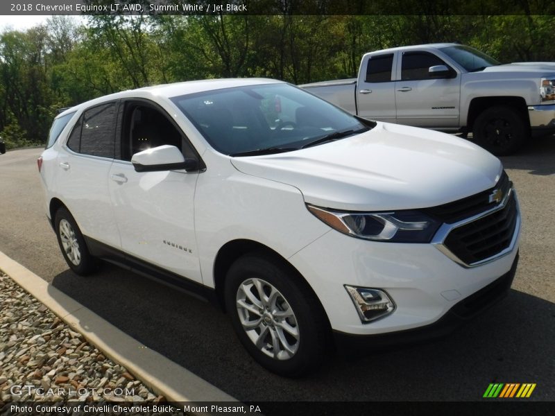 Summit White / Jet Black 2018 Chevrolet Equinox LT AWD
