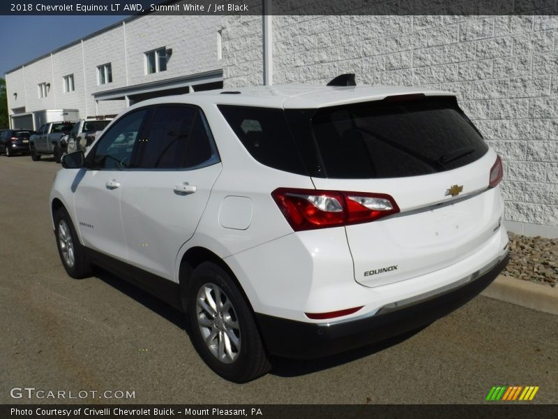 Summit White / Jet Black 2018 Chevrolet Equinox LT AWD