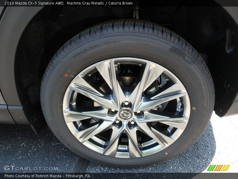 Machine Gray Metallic / Caturra Brown 2019 Mazda CX-5 Signature AWD