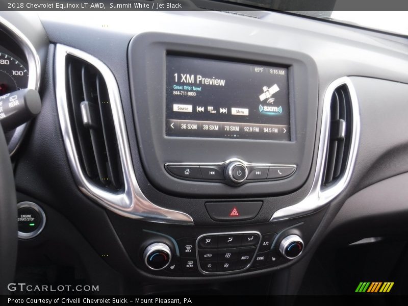 Summit White / Jet Black 2018 Chevrolet Equinox LT AWD