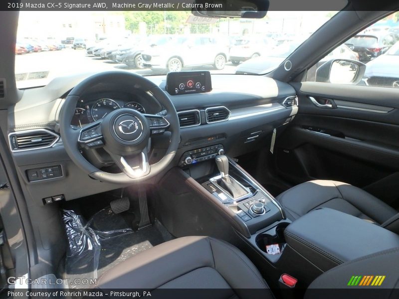  2019 CX-5 Signature AWD Caturra Brown Interior