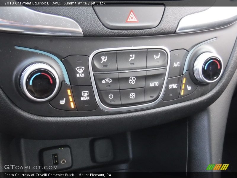 Summit White / Jet Black 2018 Chevrolet Equinox LT AWD