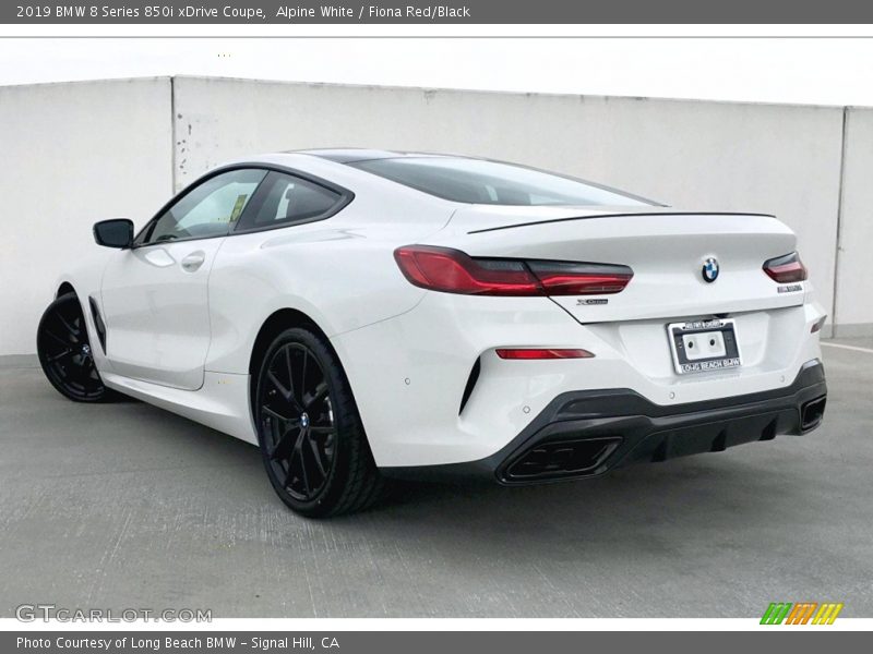 Alpine White / Fiona Red/Black 2019 BMW 8 Series 850i xDrive Coupe