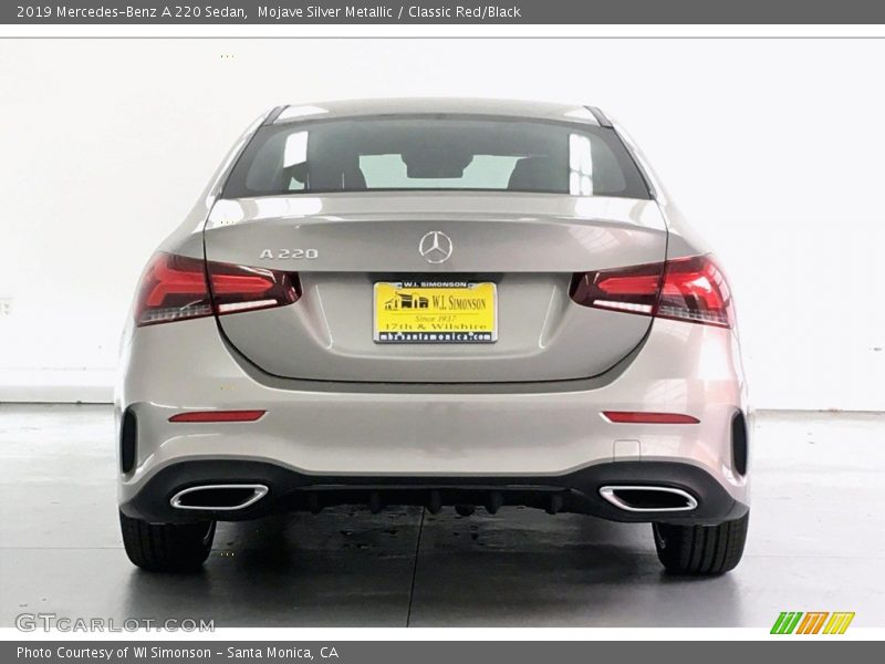 Mojave Silver Metallic / Classic Red/Black 2019 Mercedes-Benz A 220 Sedan