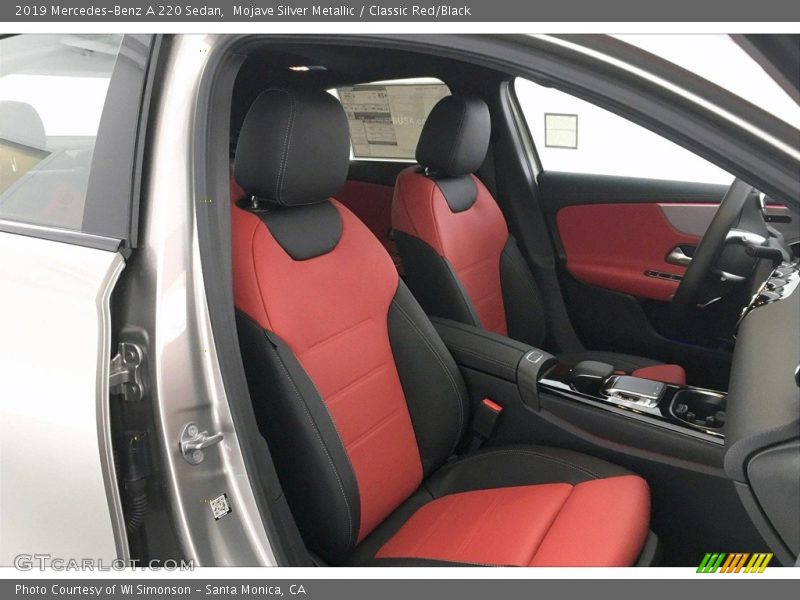 Mojave Silver Metallic / Classic Red/Black 2019 Mercedes-Benz A 220 Sedan
