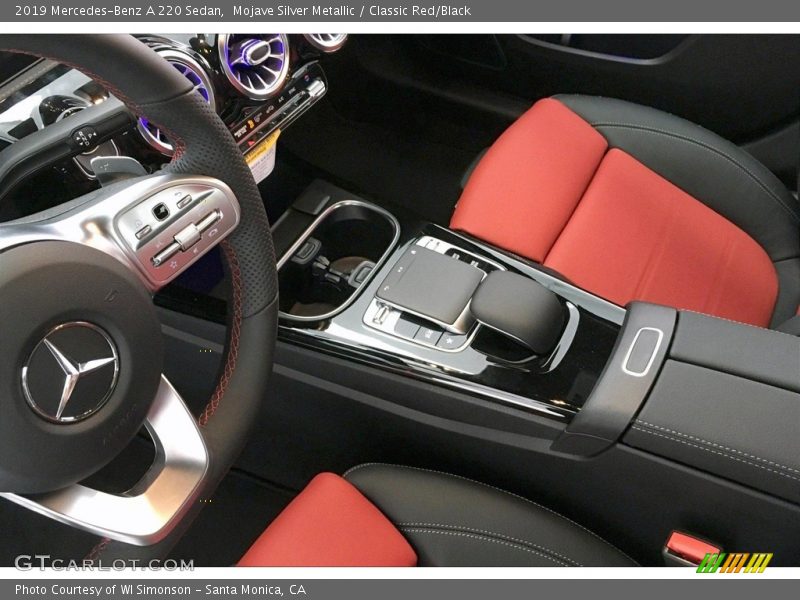 Mojave Silver Metallic / Classic Red/Black 2019 Mercedes-Benz A 220 Sedan