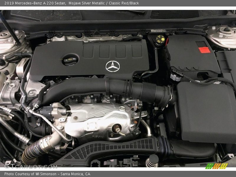 Mojave Silver Metallic / Classic Red/Black 2019 Mercedes-Benz A 220 Sedan