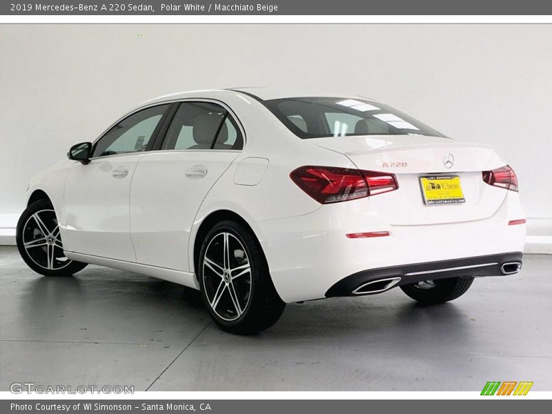 Polar White / Macchiato Beige 2019 Mercedes-Benz A 220 Sedan