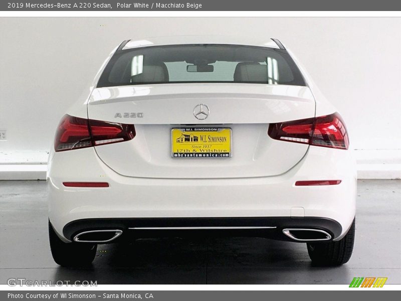 Polar White / Macchiato Beige 2019 Mercedes-Benz A 220 Sedan