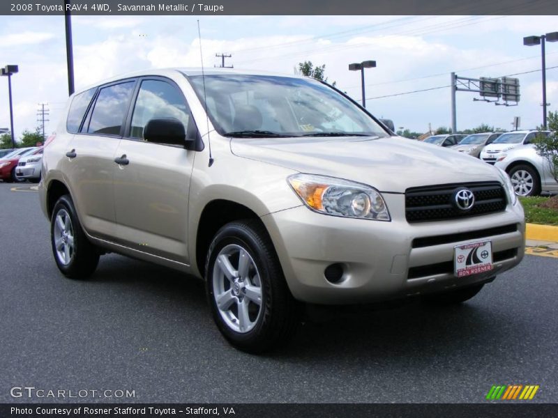 Savannah Metallic / Taupe 2008 Toyota RAV4 4WD