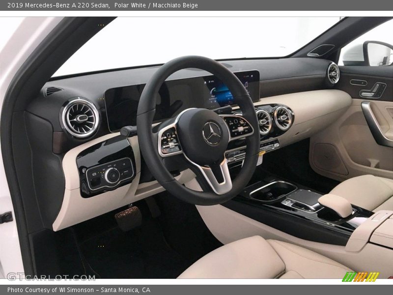 Polar White / Macchiato Beige 2019 Mercedes-Benz A 220 Sedan