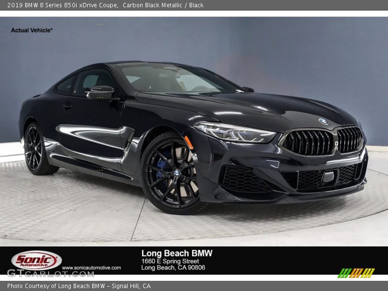 Carbon Black Metallic / Black 2019 BMW 8 Series 850i xDrive Coupe