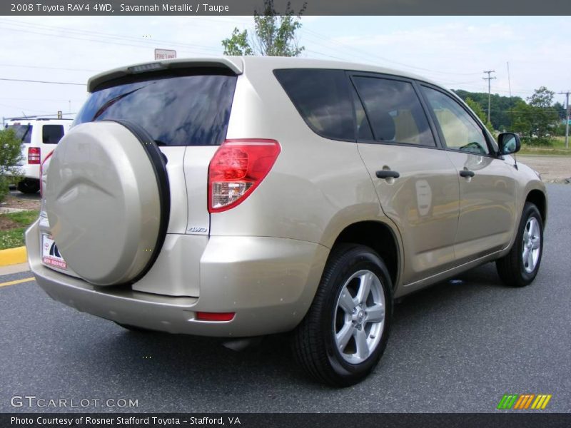 Savannah Metallic / Taupe 2008 Toyota RAV4 4WD