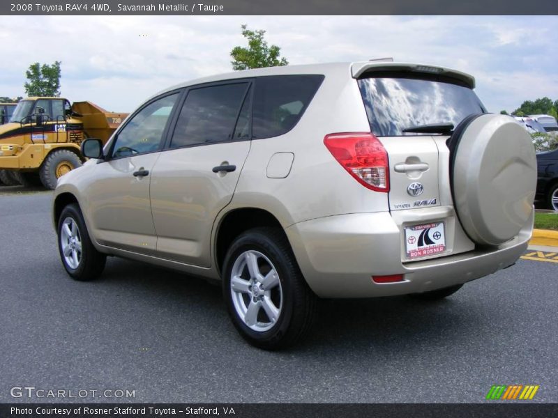 Savannah Metallic / Taupe 2008 Toyota RAV4 4WD