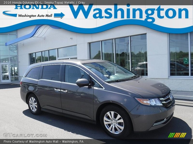 Smoky Topaz Metallic / Gray 2016 Honda Odyssey EX-L