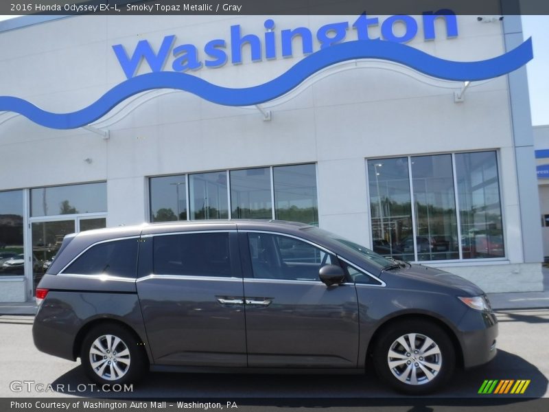 Smoky Topaz Metallic / Gray 2016 Honda Odyssey EX-L