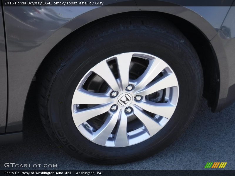 Smoky Topaz Metallic / Gray 2016 Honda Odyssey EX-L