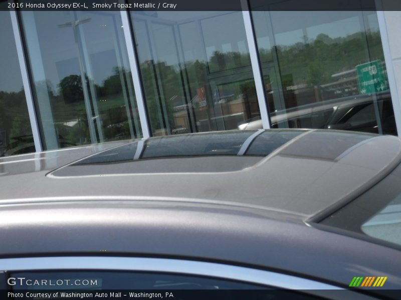 Smoky Topaz Metallic / Gray 2016 Honda Odyssey EX-L