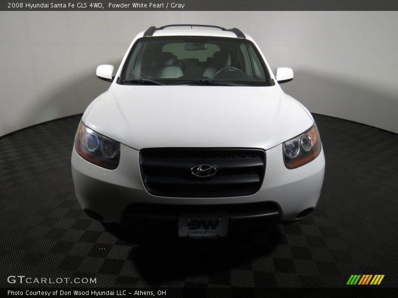 Powder White Pearl / Gray 2008 Hyundai Santa Fe GLS 4WD